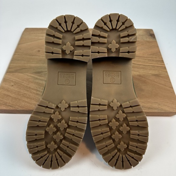 New NWOB Womens Blondo Waterproof Mayes Green Suede Chelsea Ankle Boots Size 9 M - Picture 7 of 8